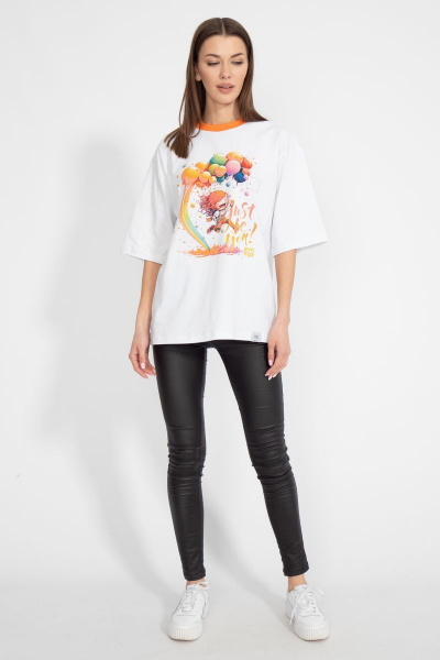 Футболка из хлопка с удлинённым рукавом для летнего гардероба Kivviwear 4034.30 - фото 4