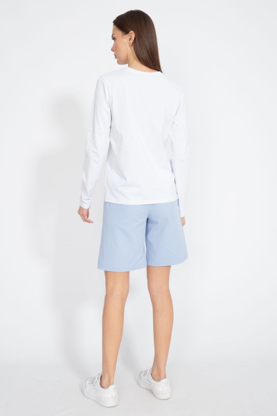 Лонгслив классический из трикотажа хлопка на каждый день Kivviwear 4061.43 - фото 10