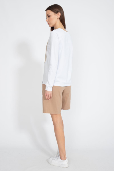 Лонгслив классический из трикотажа хлопка на каждый день Kivviwear 4061.45 - фото 9