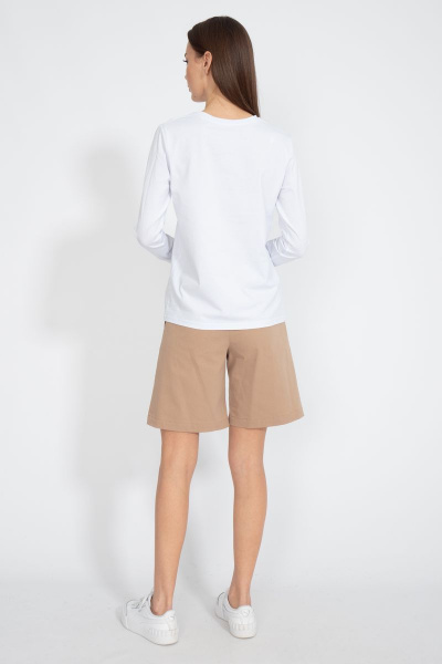 Лонгслив классический из трикотажа хлопка на каждый день Kivviwear 4061.45 - фото 8