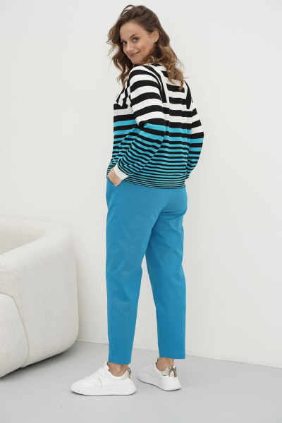 Брюки, джемпер Fantazia Mod 4295 морская_волна - фото 3