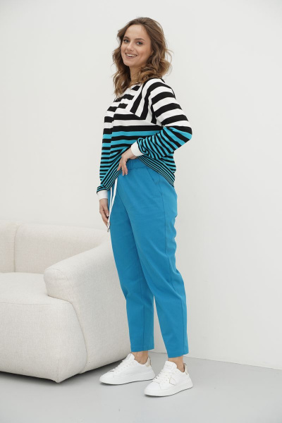 Брюки, джемпер Fantazia Mod 4295 морская_волна - фото 2