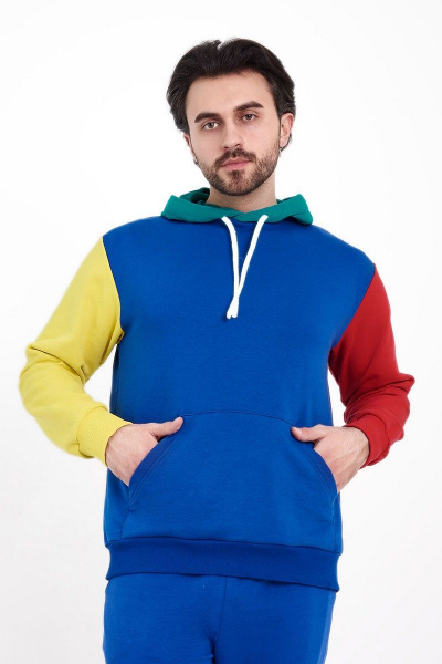 Спортивный худи oversize из трикотажа с капюшоном GO M4040/19-02.182-188 - фото 4