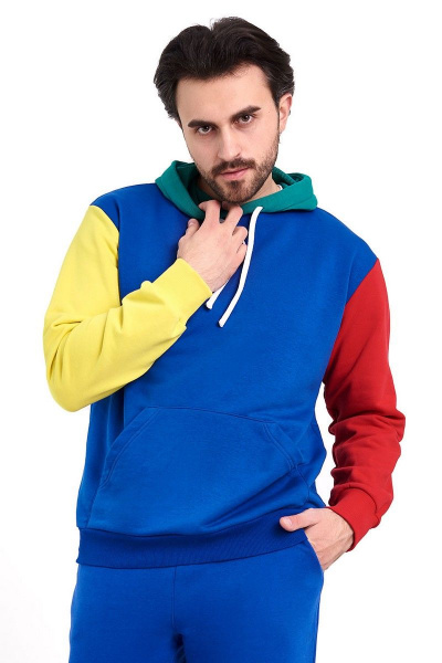 Спортивный худи oversize из трикотажа с капюшоном GO M4040/19-02.182-188 - фото 2