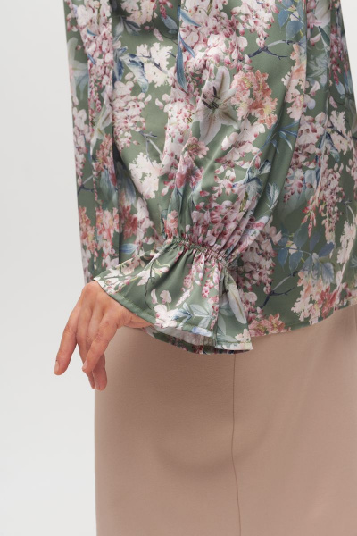 Блуза Anelli 1323 зеленый - фото 5