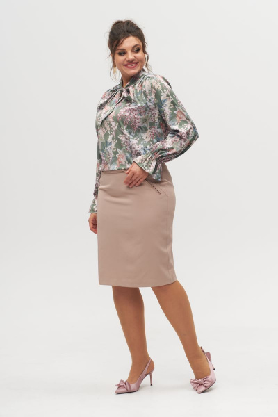 Блуза Anelli 1323 зеленый - фото 4