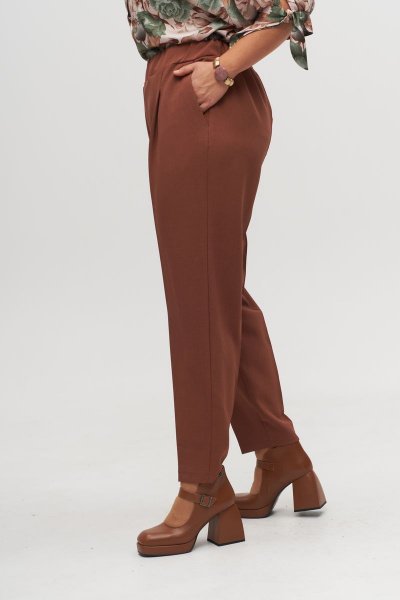 Брюки Anelli 895 терракот - фото 3