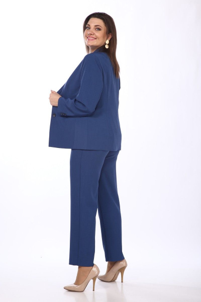 Брюки, жакет, топ Karina deLux M-1060 синий - фото 6