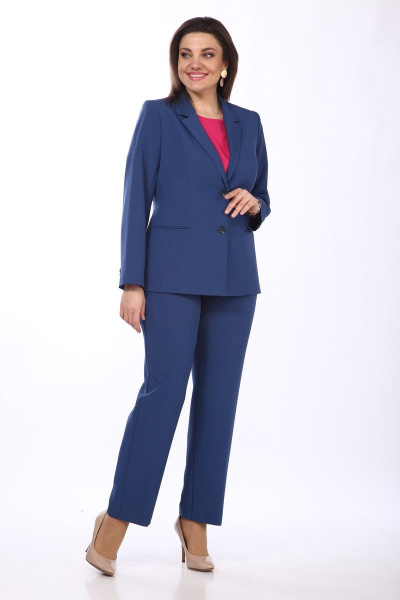 Брюки, жакет, топ Karina deLux M-1060 синий - фото 3