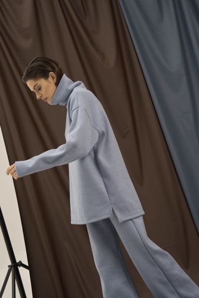 Брюки, джемпер RAWR 308 голубой - фото 4