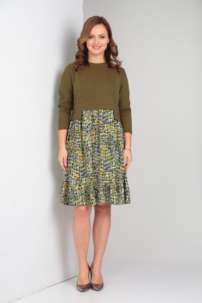 Платье TVIN 7607 хаки - фото 4