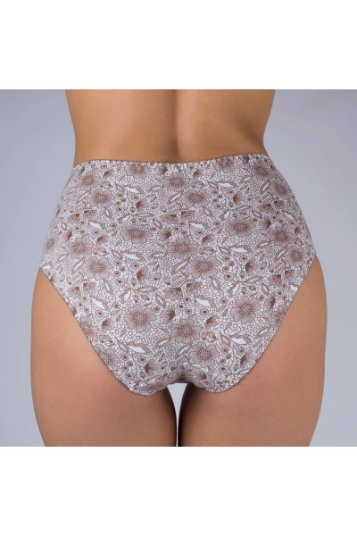 Трусы из хлопка с высокой линией из эластичного трикотажа Verally 109-8 ажур- - фото 2