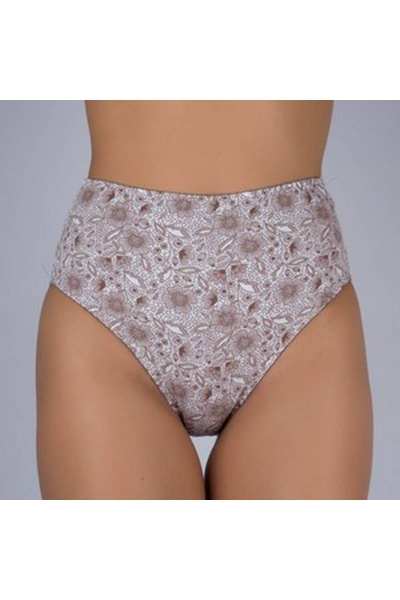 Трусы из хлопка с высокой линией из эластичного трикотажа Verally 109-8 ажур- - фото 1