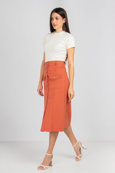 Юбка Mirolia 1113 терракот - фото 3
