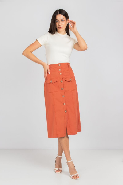 Юбка Mirolia 1113 терракот - фото 1