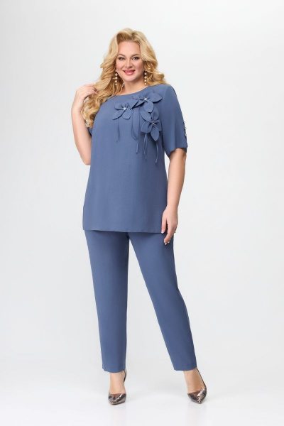 Блуза, брюки Svetlana-Style 1879 индиго - фото 1