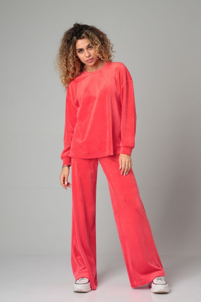 Брюки, джемпер DOGGI 2866 яркий коралл - фото 9