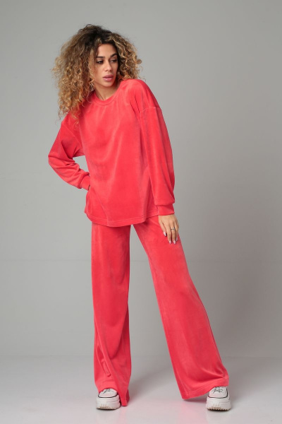 Брюки, джемпер DOGGI 2866 яркий коралл - фото 8