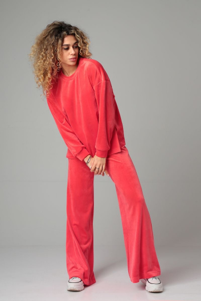 Брюки, джемпер DOGGI 2866 яркий коралл - фото 5