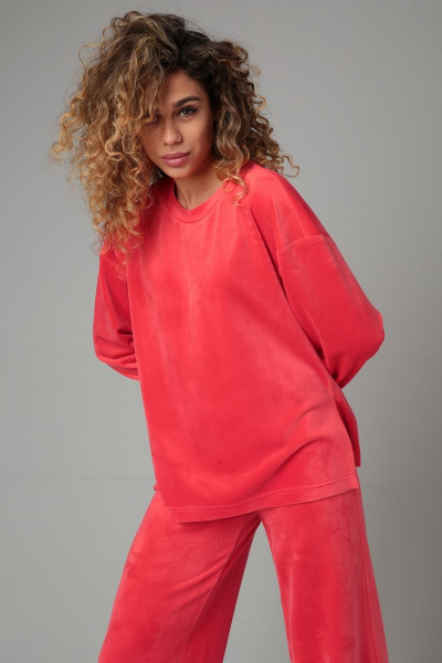 Брюки, джемпер DOGGI 2866 яркий коралл - фото 4