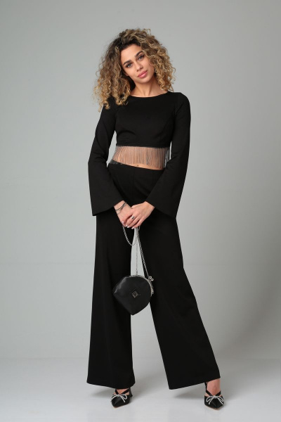 комплект из брюк и топа с тройной отделкой DOGGI 2872 - фото 6