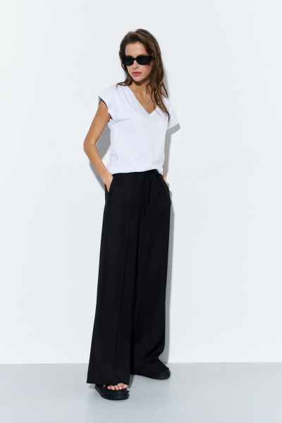 Джемпер из хлопка в стиле повседневный демисезон Luitui R5023 белый - фото 2