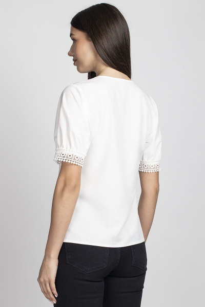 Блуза женская полуприлегающего силуэта. VIZAVI 686 молочный - фото 6