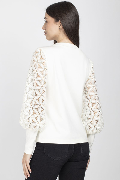 Блуза женская полуприлегающего силуэта VIZAVI 687 молочный - фото 5