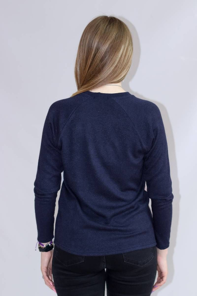 Джемпер прямой из трикотажа с круглыми горловиной и рукавом реглан Mita ЖМ1111 - фото 2