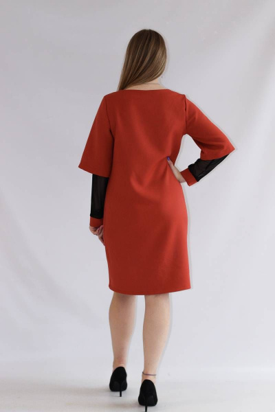 Платье прямого силуэта из текстиля с рукавом двойным Mita ЖМ1164 - фото 4