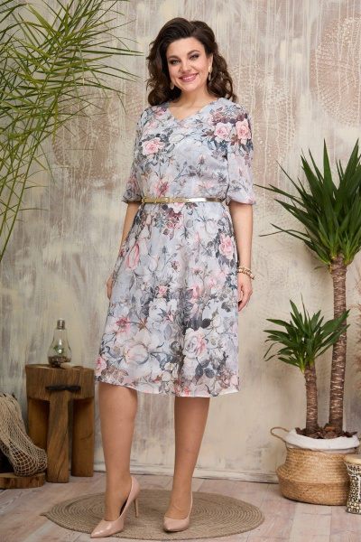 Платье Moda Versal П2372 светло-голубой - фото 3