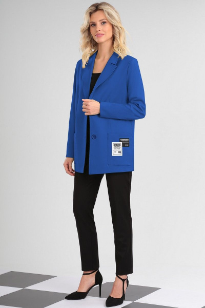 Жакет LeNata 11295 лазурный - фото 5