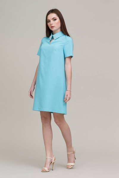 Платье летнее на каждый день, легкое, с длинной длиной Domna 492(164) мятный - фото 5