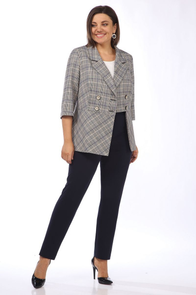 Костюм из жакета и брюк с кулисой и платьем-блузкой Matini 1.1353 - фото 13