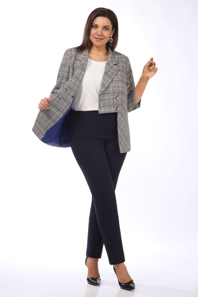 Костюм из жакета и брюк с кулисой и платьем-блузкой Matini 1.1353 - фото 11