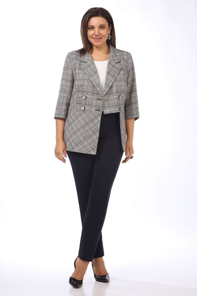 Костюм из жакета и брюк с кулисой и платьем-блузкой Matini 1.1353 - фото 12