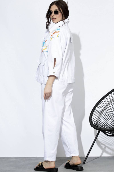 Жакет SOVA 11133 белый_дизайн - фото 8