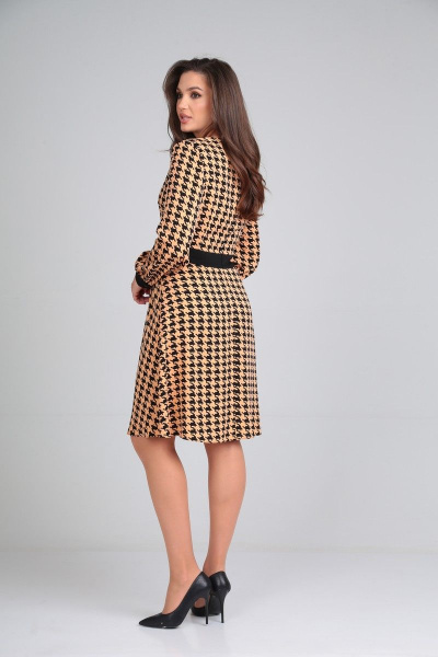 Платье Karina deLux M-1073 охра - фото 5