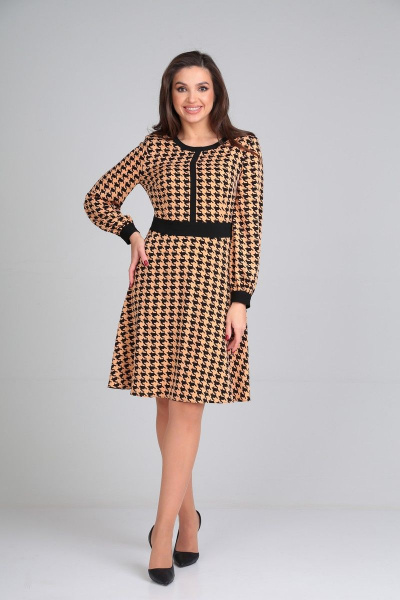 Платье Karina deLux M-1073 охра - фото 1