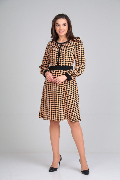 Платье Karina deLux M-1073 охра - фото 2