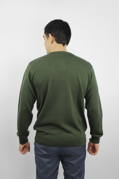 Джемпер демисезонный из трикотажа с V-образным вырезом Полесье С5629-20 0С8583-Д43 170,176 ламинария - фото 3