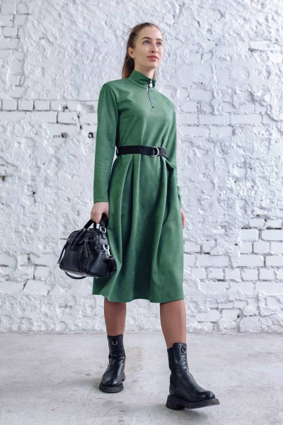 Платье Arisha 1278 антично-зеленый - фото 4