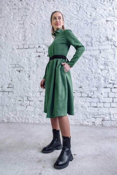 Платье Arisha 1278 антично-зеленый - фото 7