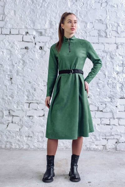 Платье Arisha 1278 антично-зеленый - фото 6
