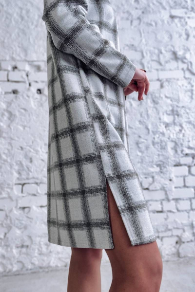 Платье Arisha 1280 серо-зеленый - фото 5