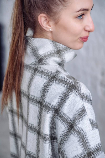 Платье Arisha 1280 серо-зеленый - фото 4