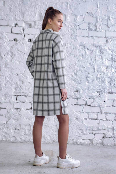 Платье Arisha 1280 серо-зеленый - фото 2