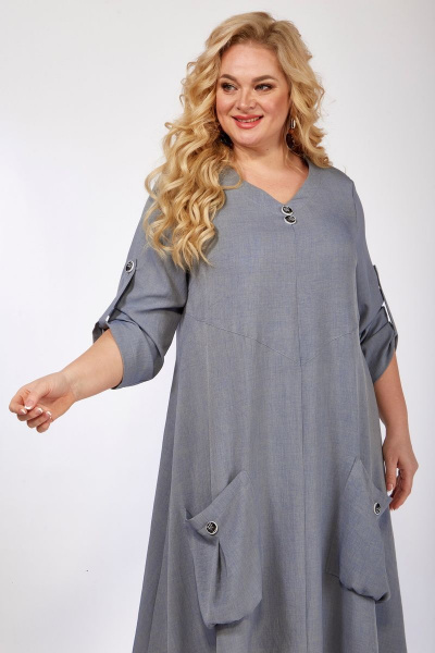 Платье Michel chic 2119 серый - фото 5