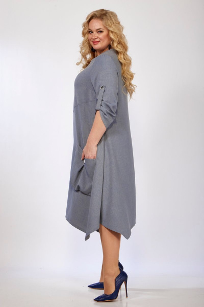 Платье Michel chic 2119 серый - фото 4