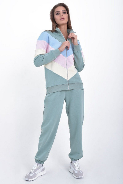 Брюки и джемпер в стиле athleisure из трикотажа GO F3025/26-688.164-170 - фото 4